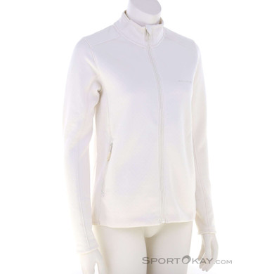 Salomon Outline Warm FZ Damen Fleecejacke-Weiss-M