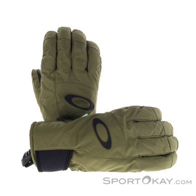 Oakley Powder Ridge Glove Damen Skihandschuhe-Oliv-Dunkelgrün-M