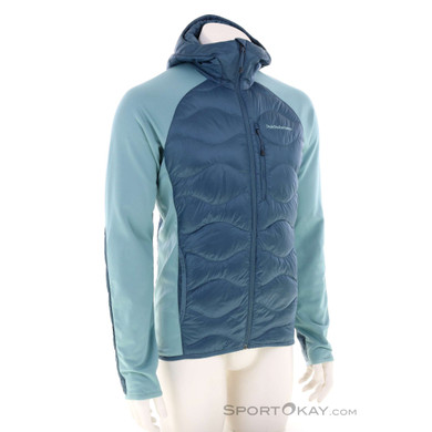 Peak Performance Helium Down Hybrid Hood Herren Outdoorjacke-Blau-M