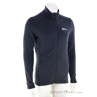 Jack Wolfskin Kolbenberg FZ Herren Sweater-Schwarz-M