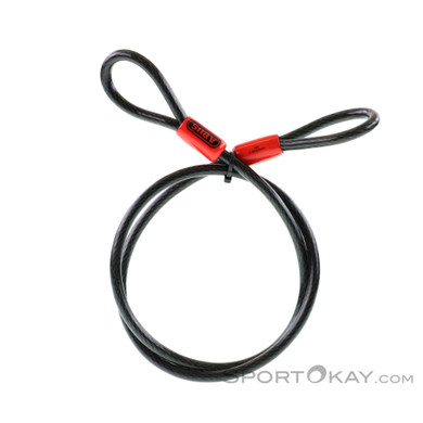 Abus Cobra Stahlkabel 10/140cm Fahrradschloss Zubehör-Schwarz-One Size