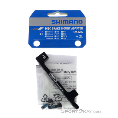 Shimano SM-MA 203mm VR/HI PM/PM Bremsadapter-Schwarz-One Size