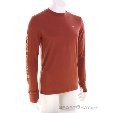 Mons Royale Yotei Merino Classic Herren Funktionsshirt-Orange-M