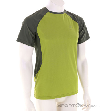 Odlo X-Alp Trail Herren Funktionsshirt-Oliv-Dunkelgrün-L