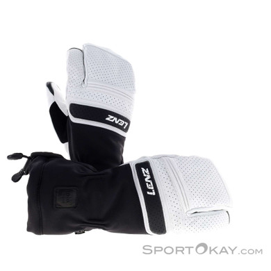Lenz Think About Lobster Damen Skihandschuhe-Weiss-S