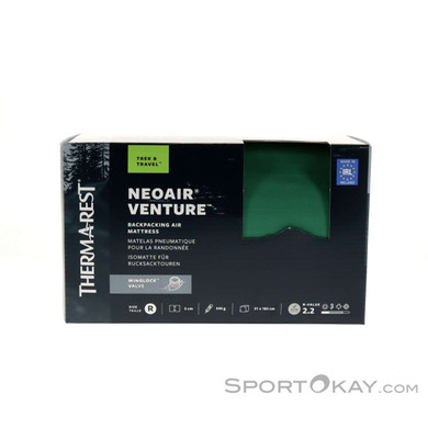 Therm-a-Rest NeoAir Venture Regular 183x51cm Isomatte-Oliv-Dunkelgrün-Regular