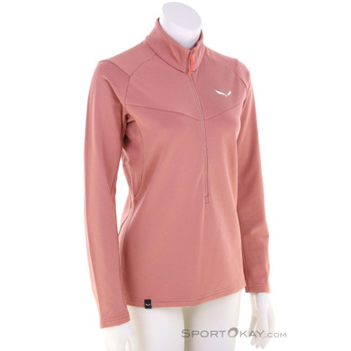 Salewa Puez Cammino Polarlite Half Zip Damen Sweater-Pink-Rosa-36