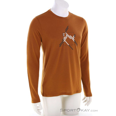 Ortovox 185 Merino Mtn Cutout Herren Shirt-Braun-L