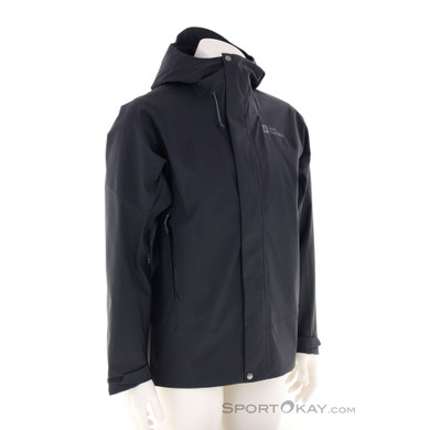 Jack Wolfskin Kammweg 2L Herren Regenjacke-Schwarz-L
