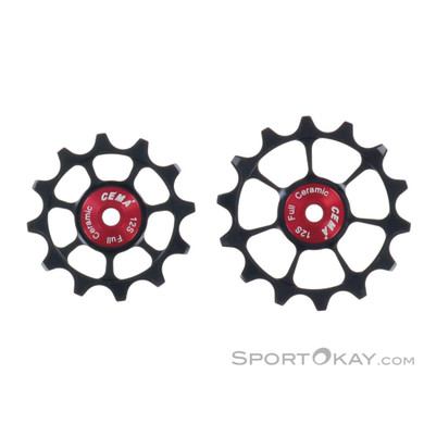 Cema Pulley-Set for Shimano 12s. Road Schaltwerk Zubehör-Schwarz-One Size