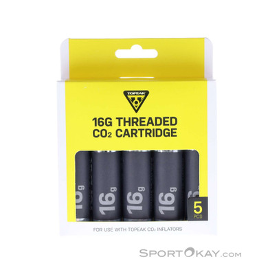 Topeak CO2 16g Kartusche-Silber-One Size