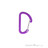 LACD Accessory Biner FS Materialkarabiner-Lila-One Size