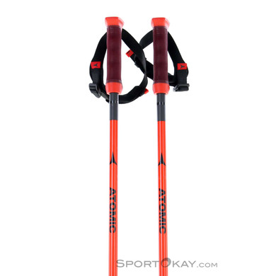 Atomic Redster Carbon SQS Skistöcke-Dunkel-Rot-135