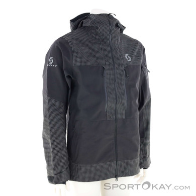 Scott Vertic Ripstop 3L Herren Skijacke-Schwarz-M