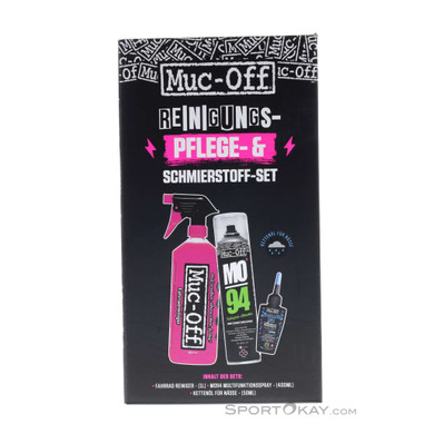 Muc Off Clean, Protect & Lube Wet Kit Pflegeset-Schwarz-One Size