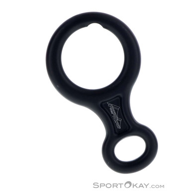 Austrialpin Abseilachter Traditionell Abseilachter-Schwarz-One Size