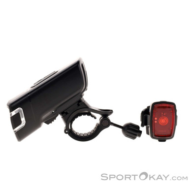 Contec DLUX micro 40 StVZO Fahrradlicht Set-Schwarz-One Size