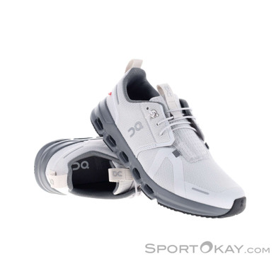 On Cloud Sky Kinder Freizeitschuhe-Grau-4