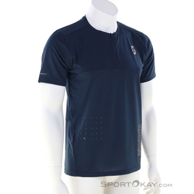 Scott Trail Vertic Zip S/SL Herren Bikeshirt-Dunkel-Blau-S
