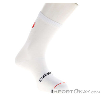Castelli Entrata 12 Bikesocken-Weiss-XXL