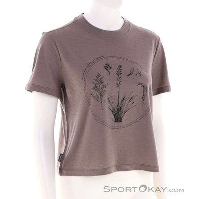 Icebreaker Merino 150 Tech Lite Seed Crop Damen T-Shirt-Braun-S