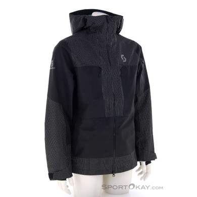 Scott Vertic Ripstop 3L Herren Skijacke-Schwarz-M