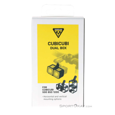 Topeak CubiCubi Dual Box Fahrradlicht Zubehör-Schwarz-One Size