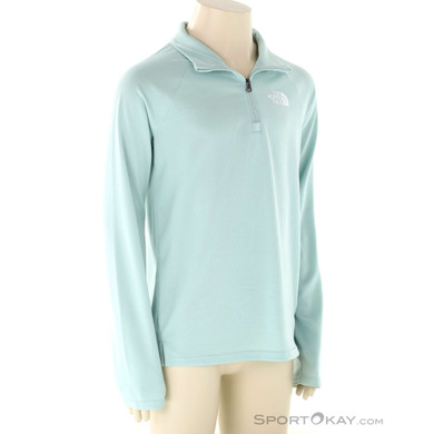 The North Face Teen Never Stop 1/4 Zip Kinder Shirt-Hell-Blau-L