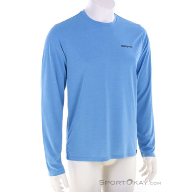 Patagonia Long-Sleeved Cap Cool Daily Herren Shirt-Blau-M