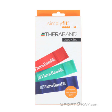 Thera Band Loop Fitnessband Set-Mehrfarbig-One Size