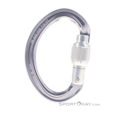 Petzl Omni Screw-Lock Schraubkarabiner-Silber-One Size