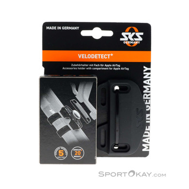 SKS Germany Velodetect+ Airtag Zubehör-Schwarz-One Size