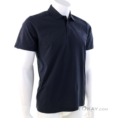 Salomon Trackline Polo Herren T-Shirt-Schwarz-M