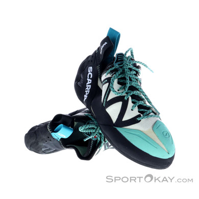Scarpa Vapor Damen Kletterschuhe-Türkis-38,5