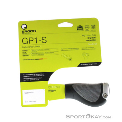 Ergon GP1 Gripshift Griffe-Schwarz-S
