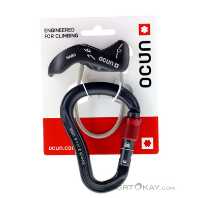 Ocun Belay Set Eagle Screw Habu Sicherungsgerät-Rot-One Size