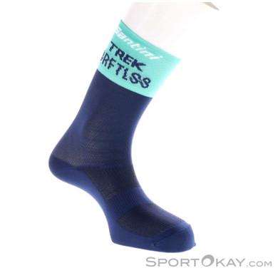 Trek Santini Driftless Team Replica Bikesocken-Dunkel-Blau-XL-XXL