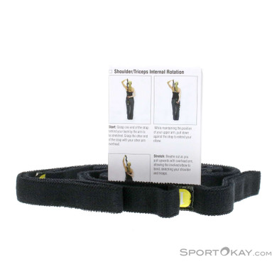 Thera Band 140cm Stretch Strap Fitnessgerät-Schwarz-One Size