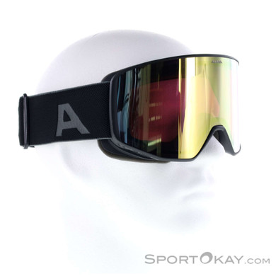 Alpina Venet QV Skibrille-Schwarz-One Size
