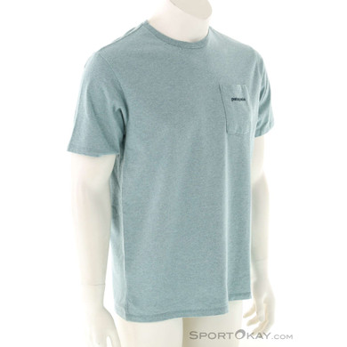 Patagonia Boardshort Logo Pocket Herren T-Shirt-Blau-M