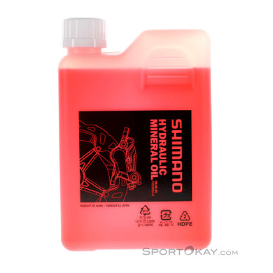 Shimano Mineralöl 1000ml Bremsflüssigkeit-Rot-1