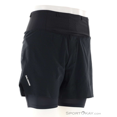 Salomon Sense Aero 2in1 Herren Laufshort-Schwarz-M