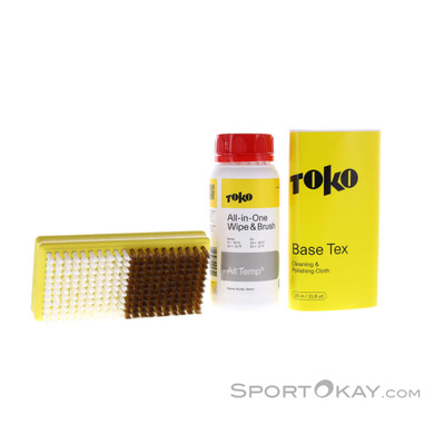 Toko All-in-One 250ml Wipe & Brush Kit Flüssigwachs-Gelb-One Size