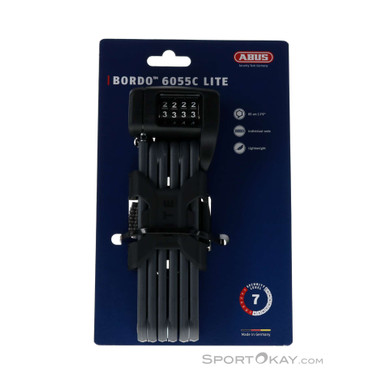 Abus Bordo Lite 6055C + Halterung 85cm Fahrradschloss-Schwarz-One Size