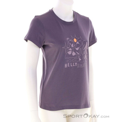 Helly Hansen Massif Graphic Damen T-Shirt-Lila-S