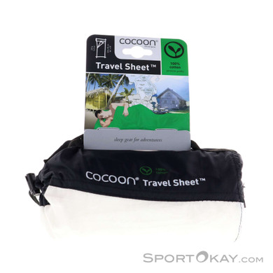 Cocoon Travel Sheet Baumwoll Schlafsack-Weiss-One Size