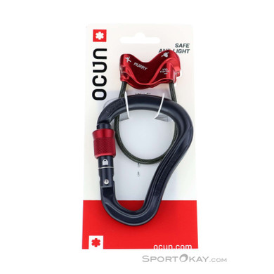 Ocun Belay Set Eagle Screw hurry Sicherungsgerät-Rot-One Size