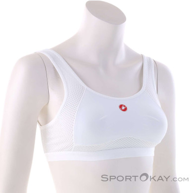 Castelli Rosso Corsa Damen Sport-BH-Weiss-S