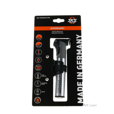 SKS Germany Supershort AV/SV/DV Minipumpe-Silber-One Size