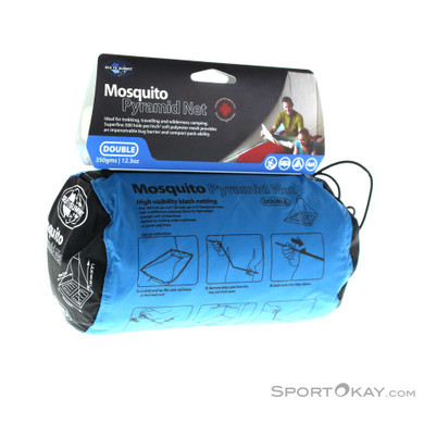 Sea to Summit Mosquito Pyramid Net Double Moskitonetz-Schwarz-One Size